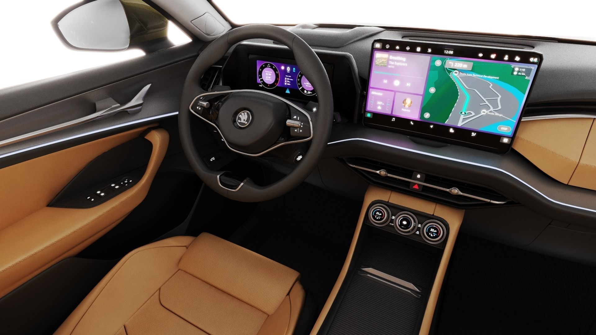 Skoda Kodiaq 2024 with interior 3D model_17