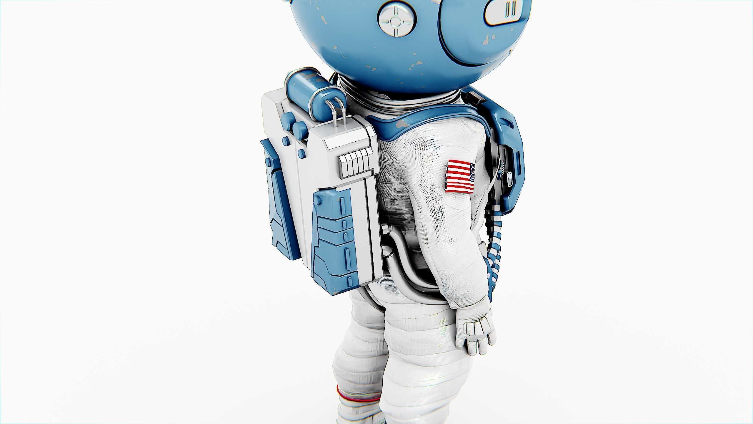 TOON ASTRONAUT JEREMY Rigged for Unreal Engine - Unity - MIXAMO 3D model_18