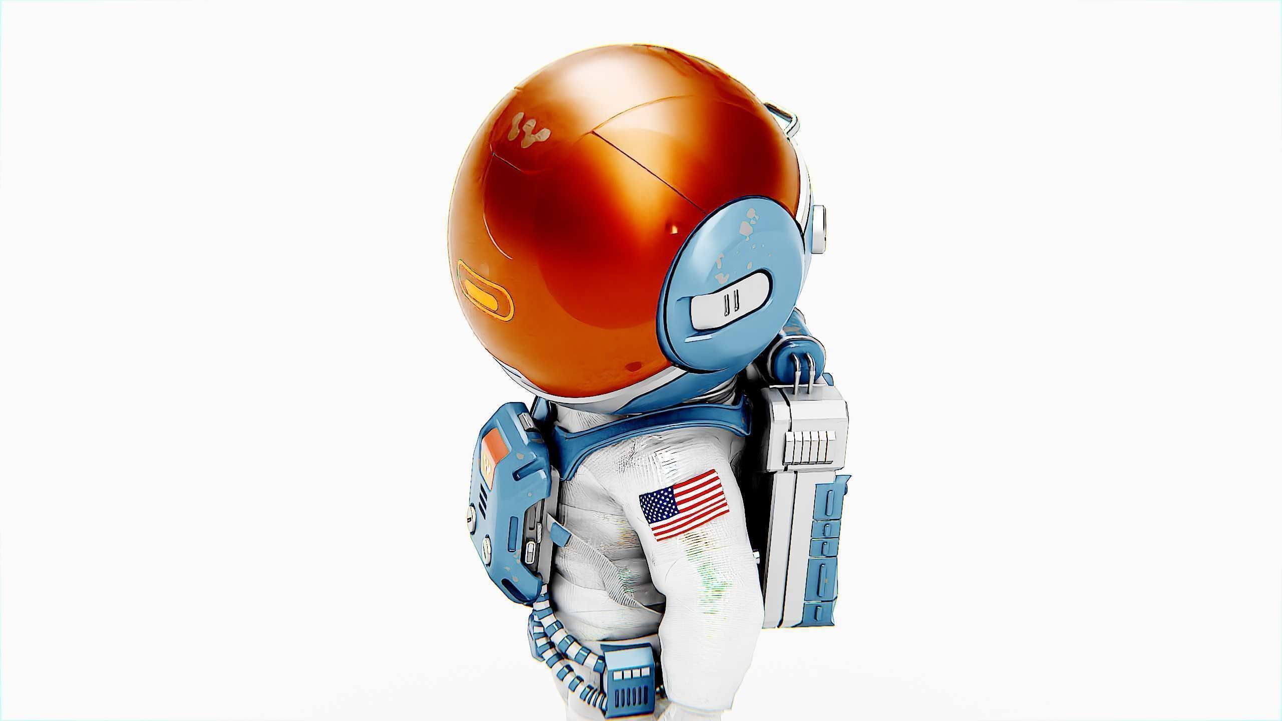 TOON ASTRONAUT JEREMY Rigged for Unreal Engine - Unity - MIXAMO 3D model_14