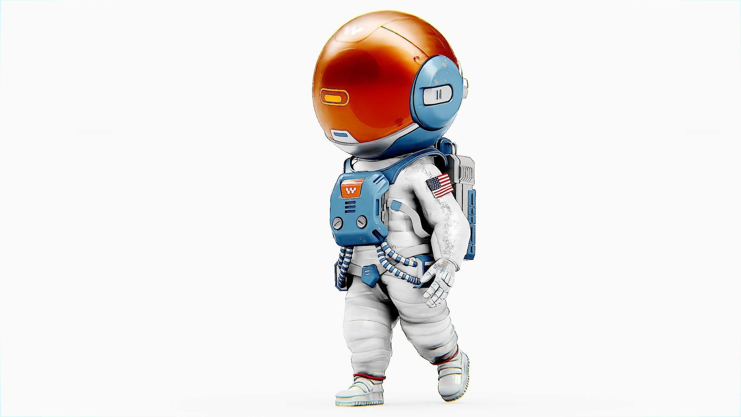 TOON ASTRONAUT JEREMY Rigged for Unreal Engine - Unity - MIXAMO 3D model_26