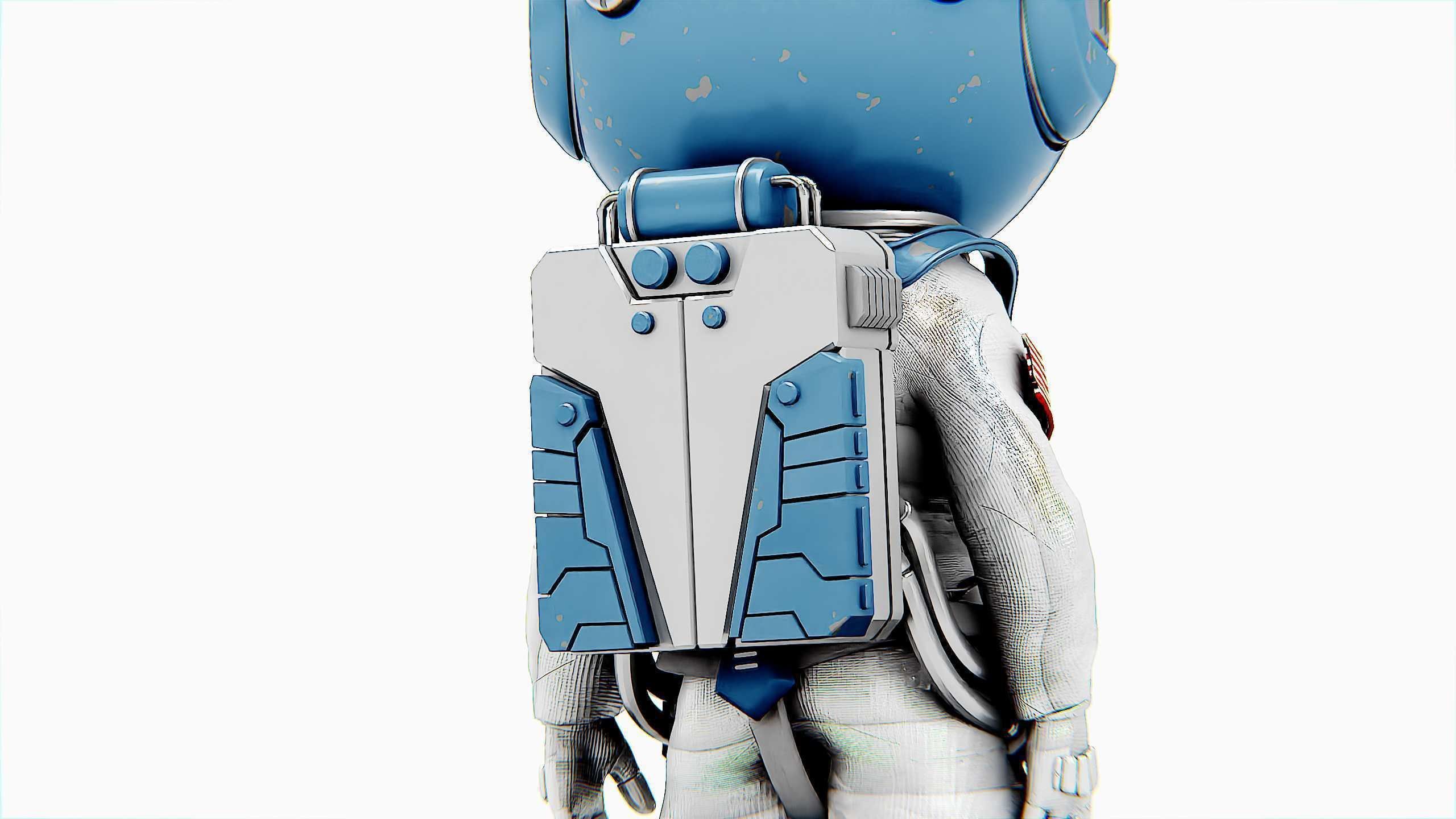 TOON ASTRONAUT JEREMY Rigged for Unreal Engine - Unity - MIXAMO 3D model_23