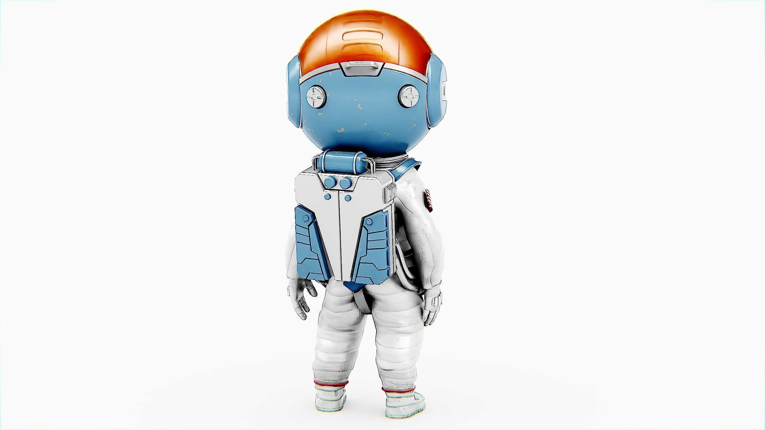 TOON ASTRONAUT JEREMY Rigged for Unreal Engine - Unity - MIXAMO 3D model_7