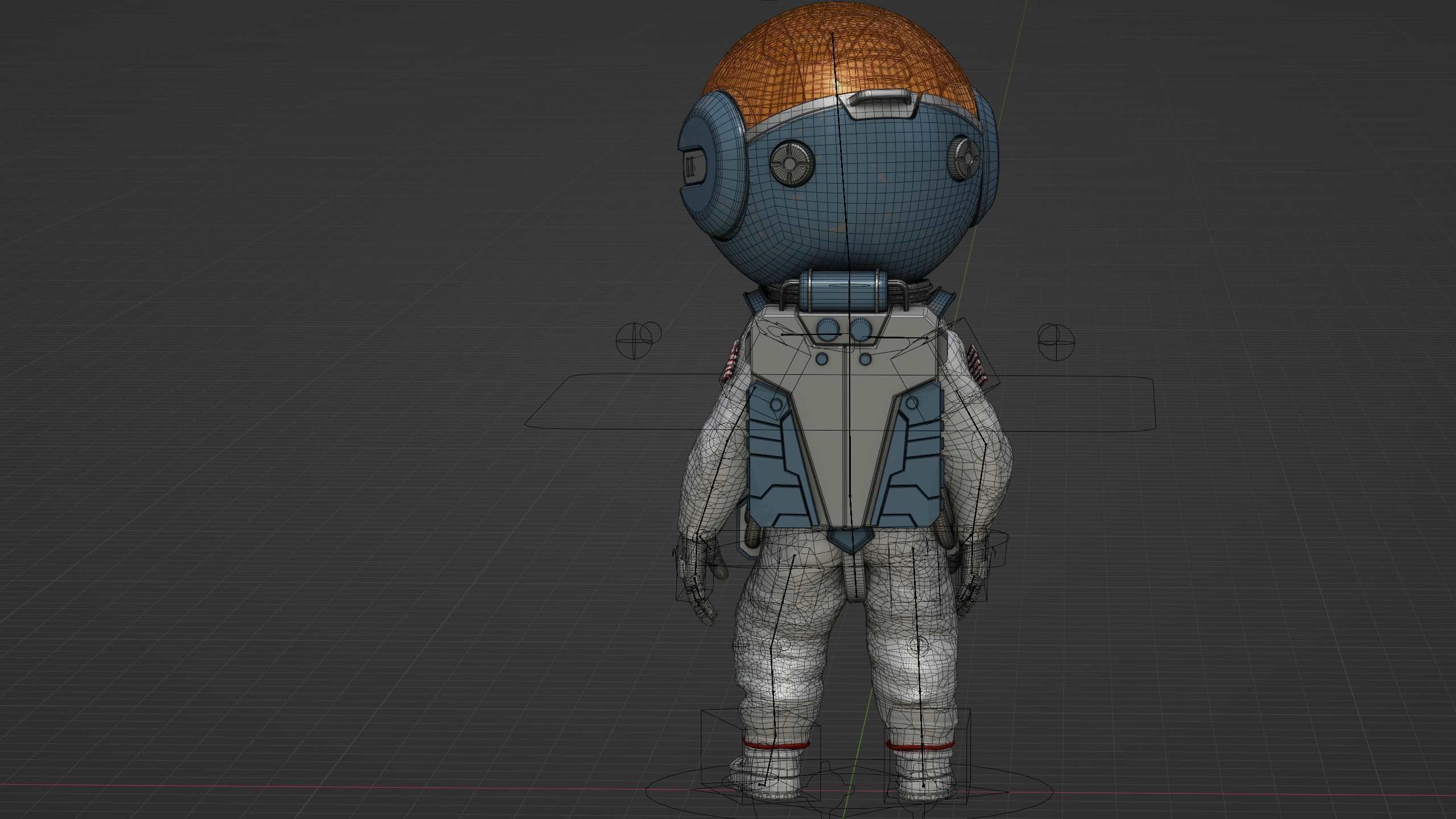 TOON ASTRONAUT JEREMY Rigged for Unreal Engine - Unity - MIXAMO 3D model_38