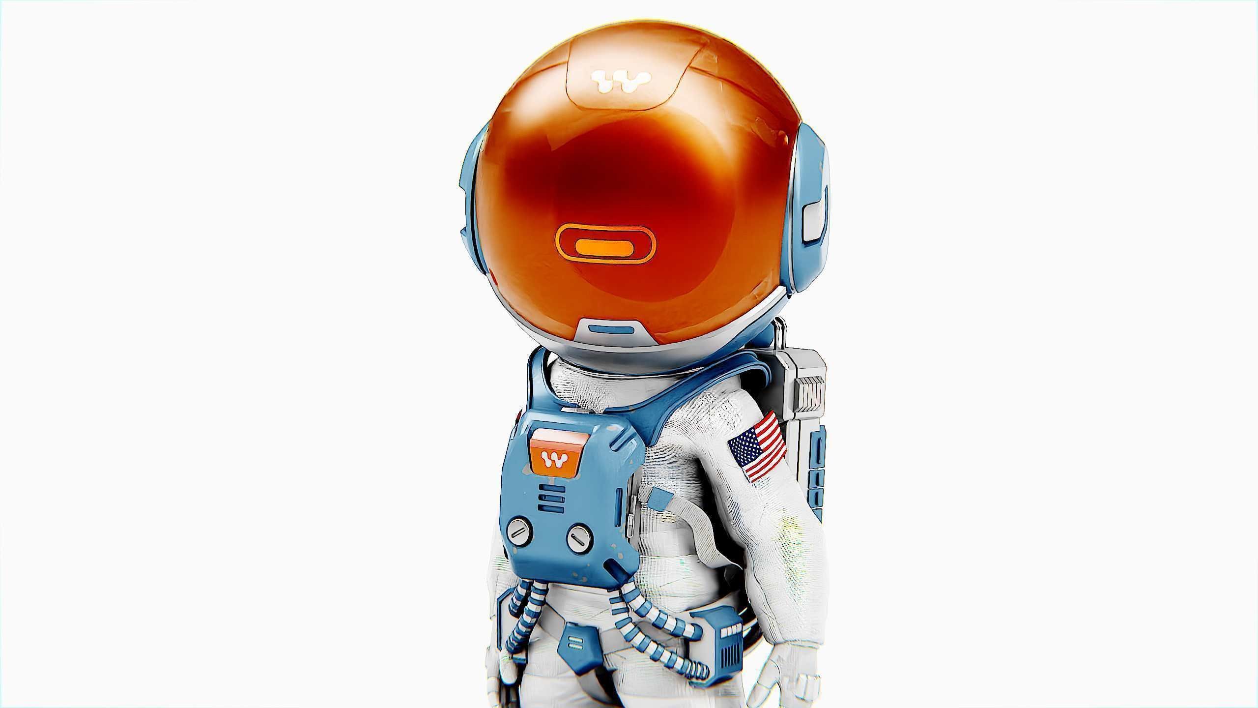 TOON ASTRONAUT JEREMY Rigged for Unreal Engine - Unity - MIXAMO 3D model_13