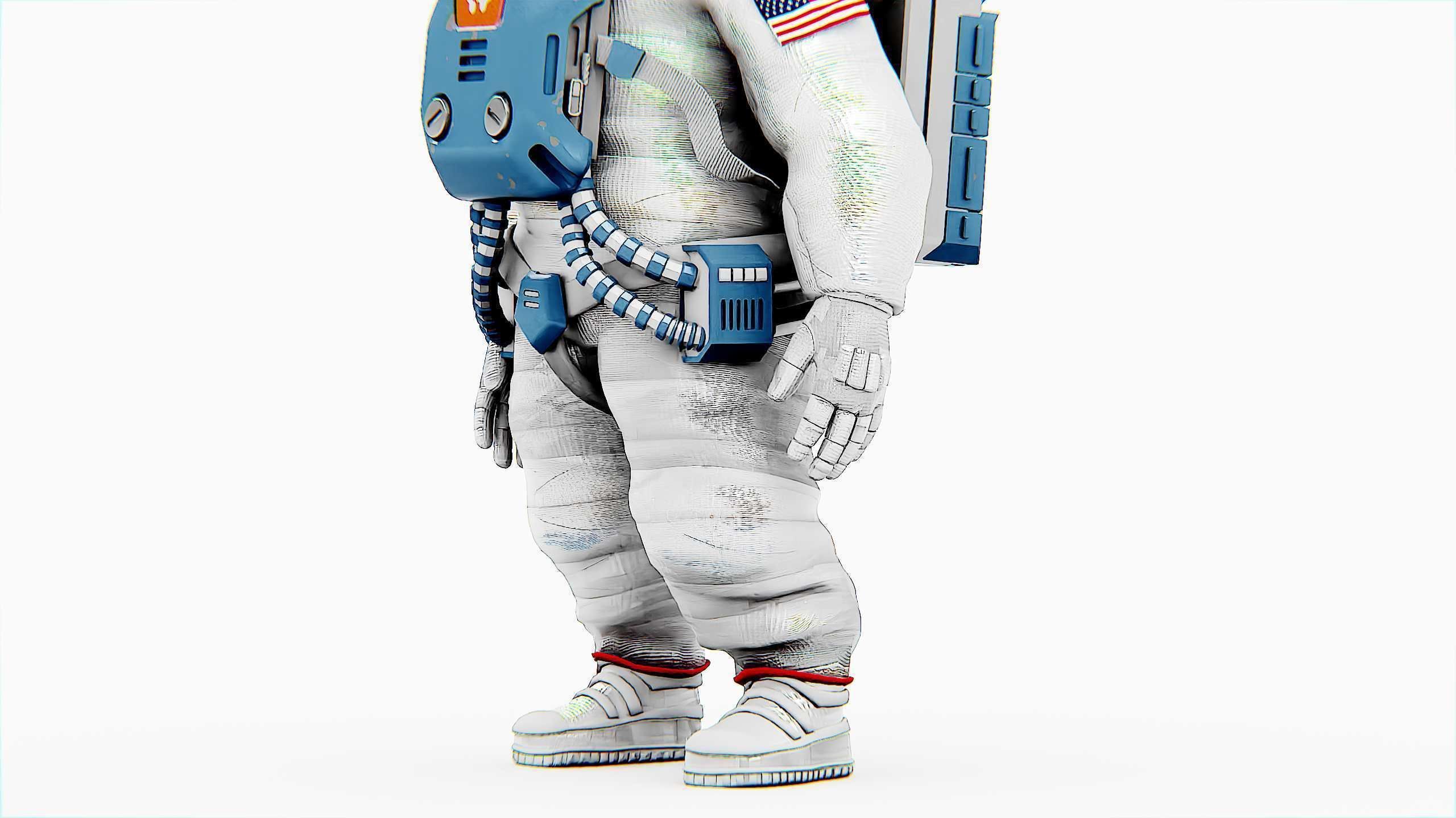 TOON ASTRONAUT JEREMY Rigged for Unreal Engine - Unity - MIXAMO 3D model_17