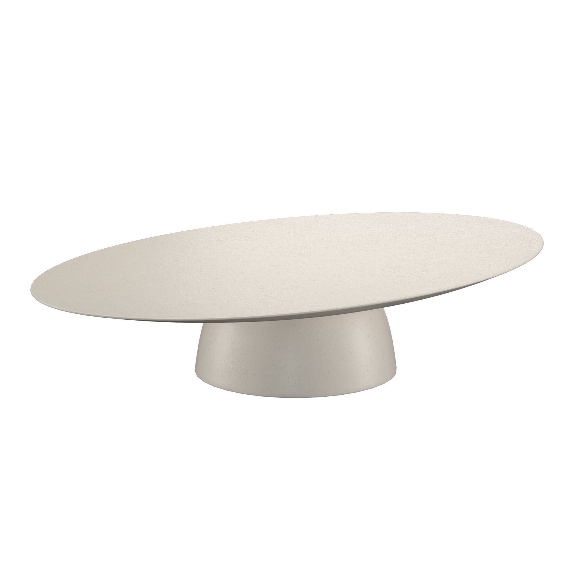 ELLISSE CONCRETE OVAL COFFEE TABLE 3D model_2