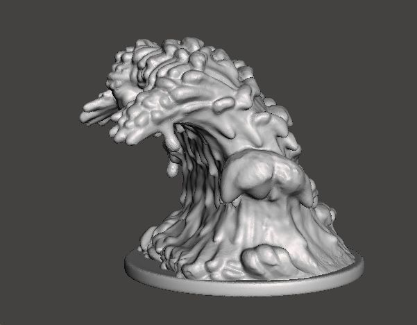 MUD ELEMENTAL MINIATURE MODEL FOR SCIFI OR FANTASY GAMES DND RPG 3D print model_3