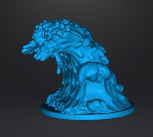 MUD ELEMENTAL MINIATURE MODEL FOR SCIFI OR FANTASY GAMES DND RPG 3D print model_8