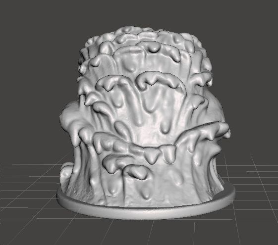 MUD ELEMENTAL MINIATURE MODEL FOR SCIFI OR FANTASY GAMES DND RPG 3D print model_1
