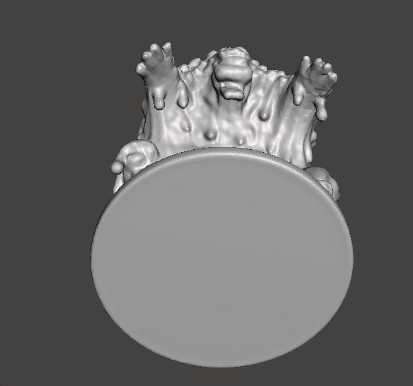 MUD ELEMENTAL MINIATURE MODEL FOR SCIFI OR FANTASY GAMES DND RPG 3D print model_5