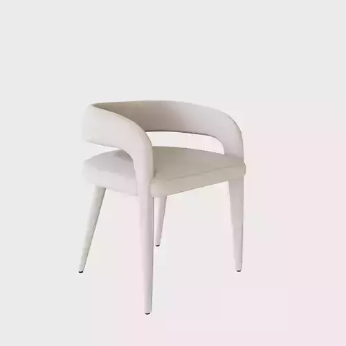 Cratea and Barrel - Lissete White Dining Chair