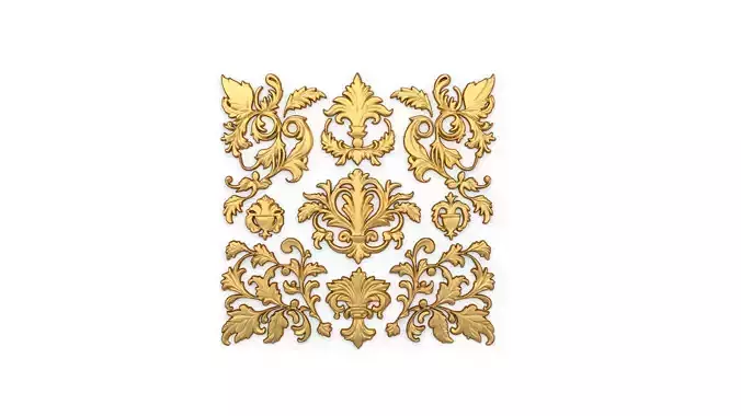 Classic carved decor ornament 419