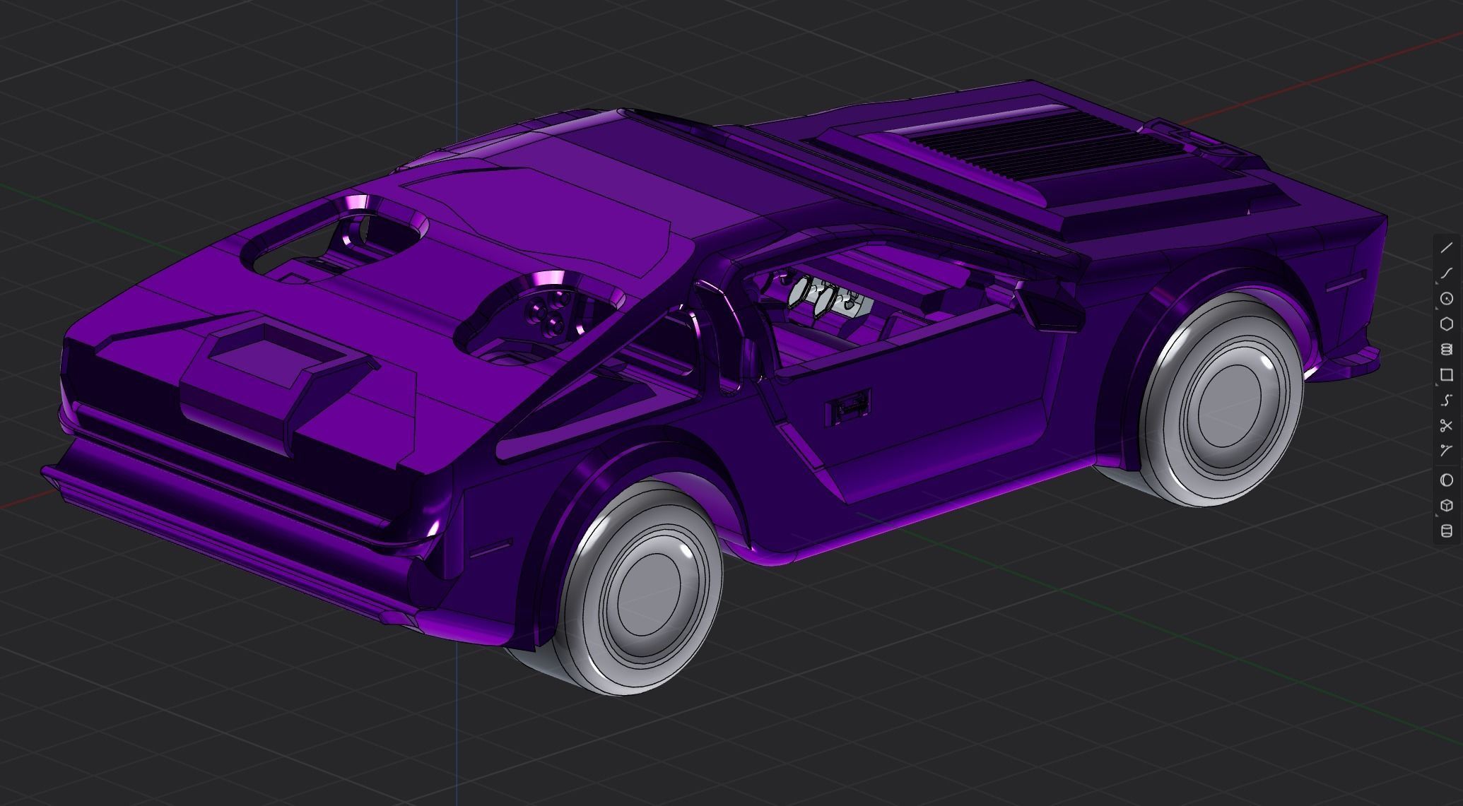 SFD01-V8 Concept Car Model 3D print model_10