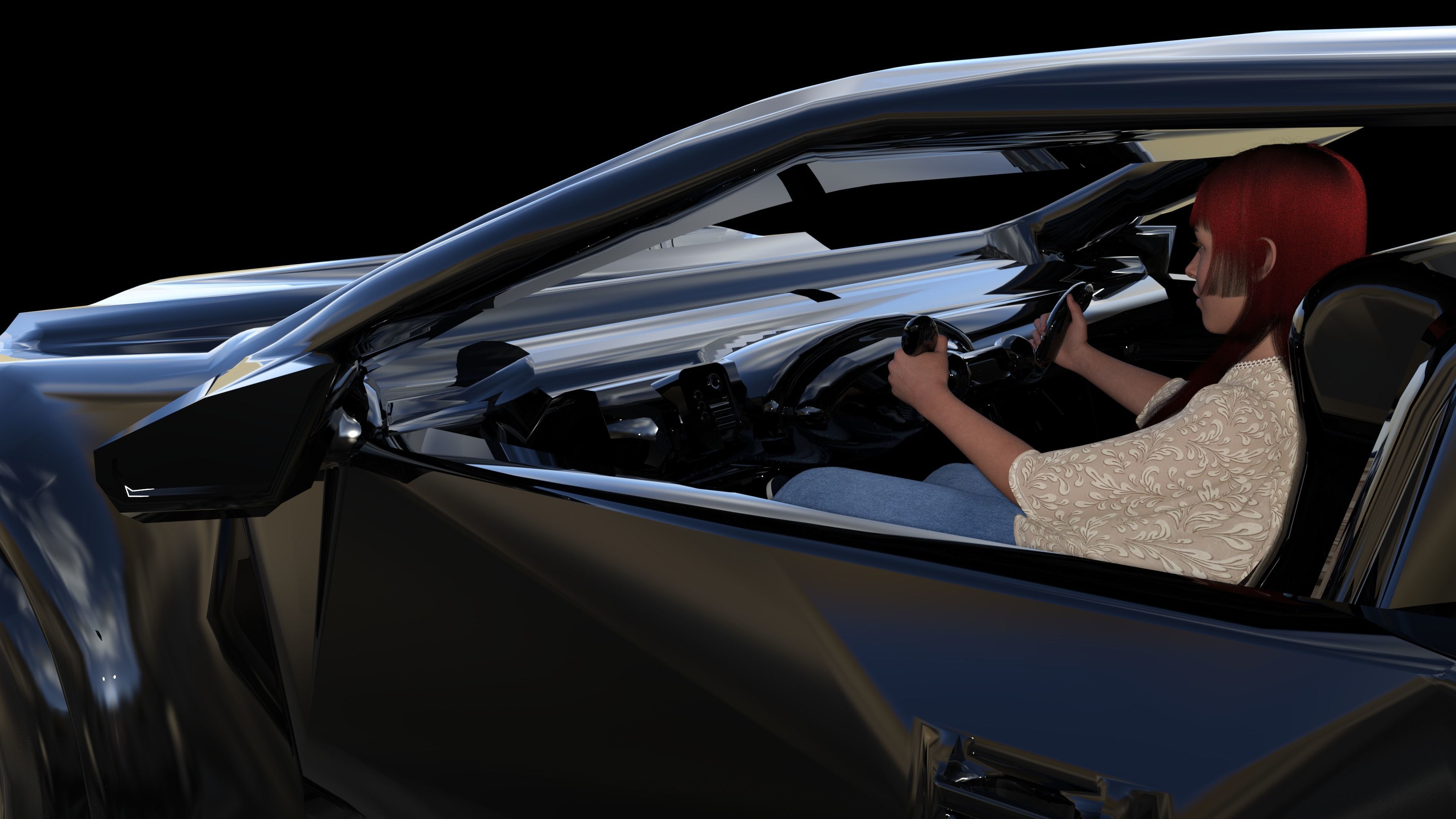 SFD01-V8 Concept Car Model 3D print model_5