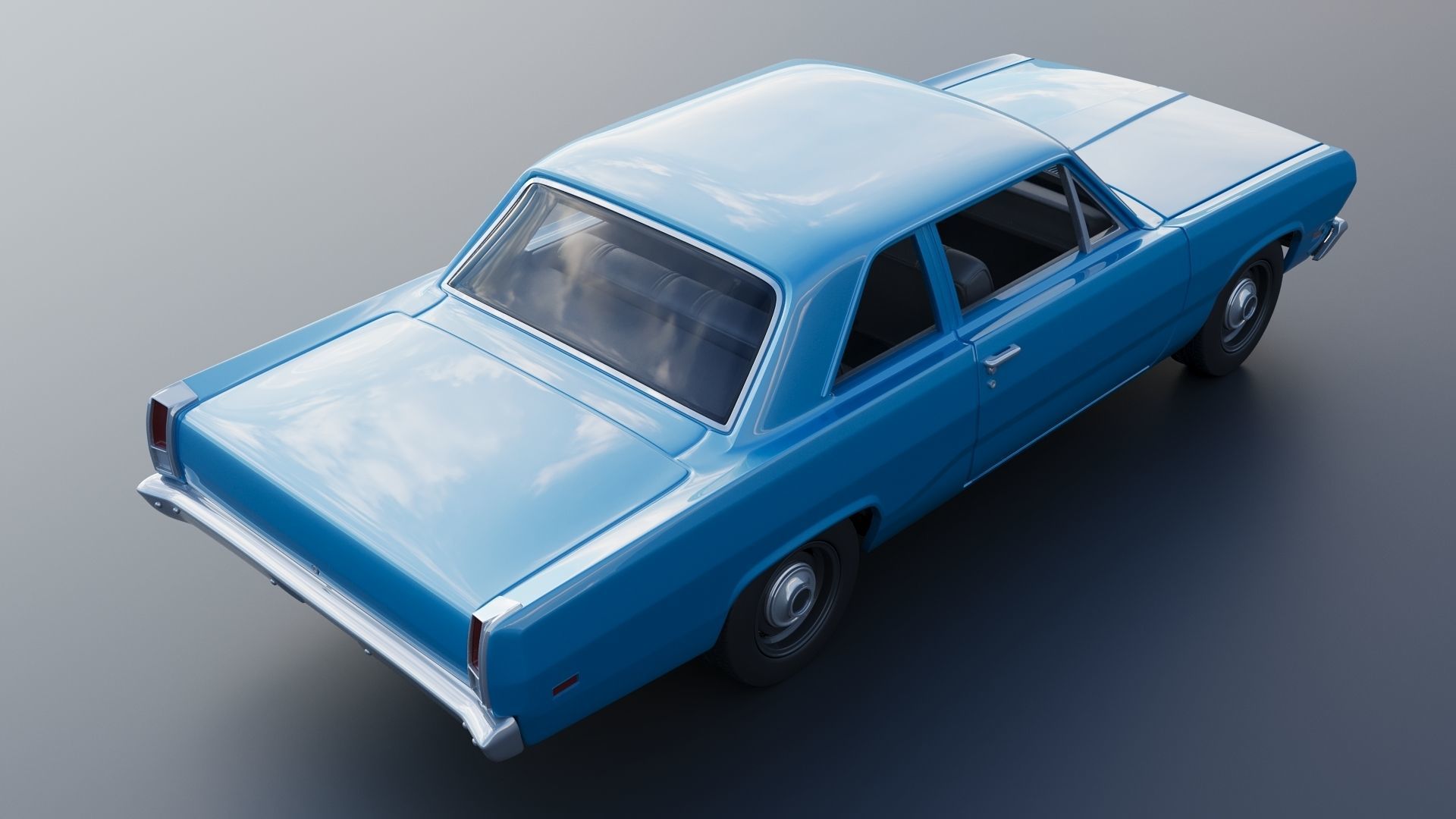 Plymouth Valiant 1970 3D print model_7