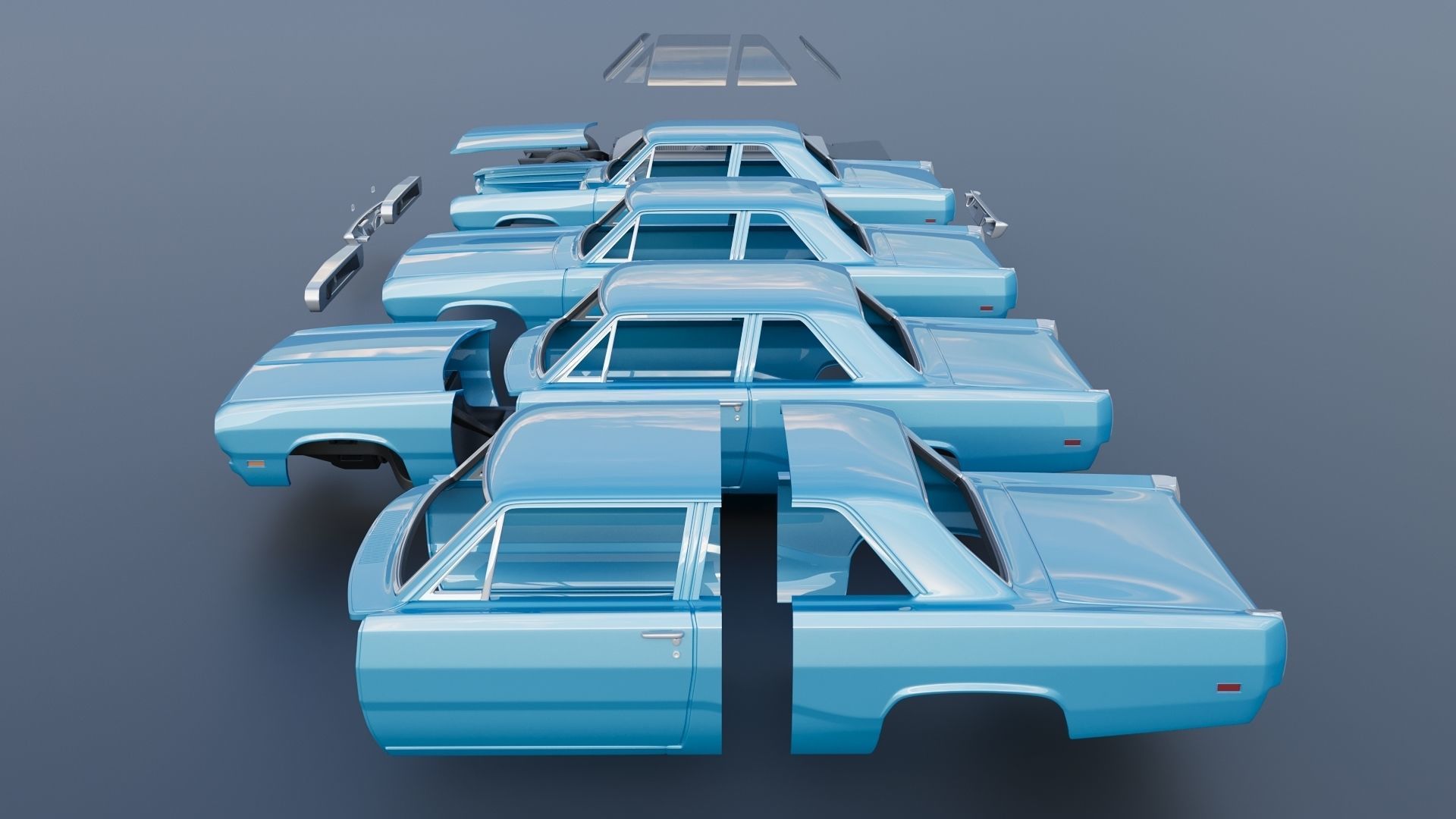 Plymouth Valiant 1970 3D print model_14