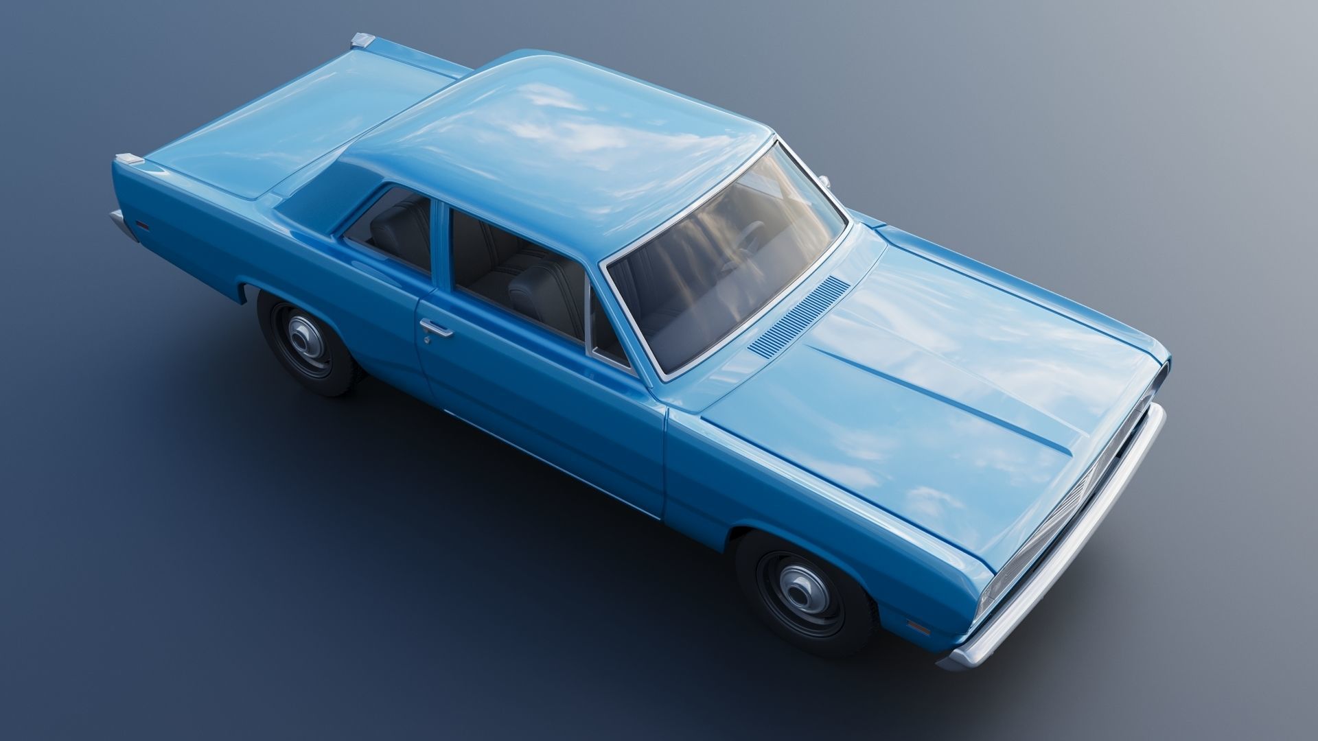 Plymouth Valiant 1970 3D print model_10