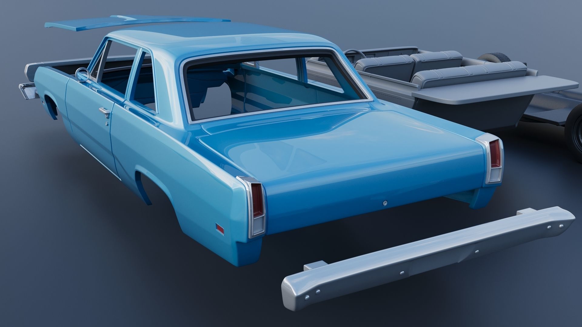 Plymouth Valiant 1970 3D print model_17