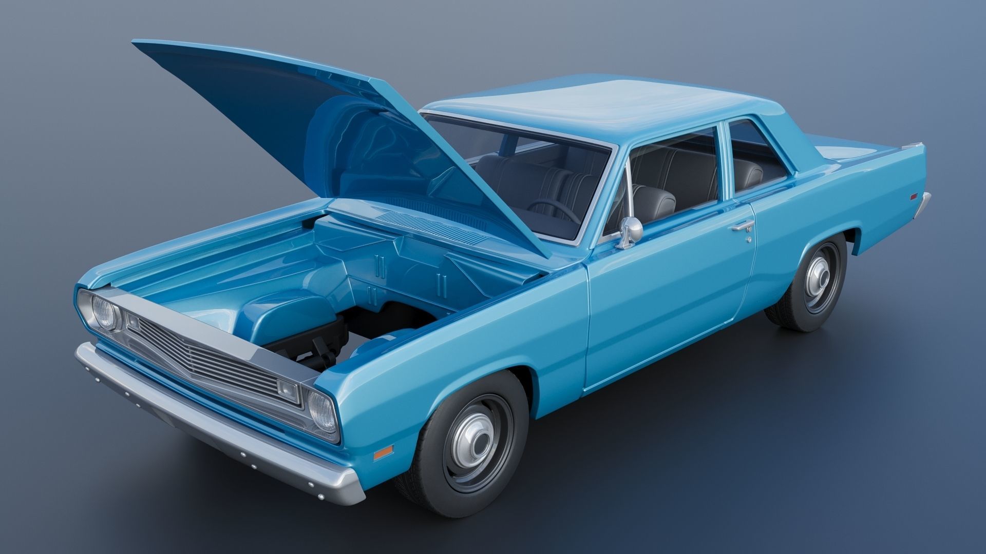 Plymouth Valiant 1970 3D print model_11