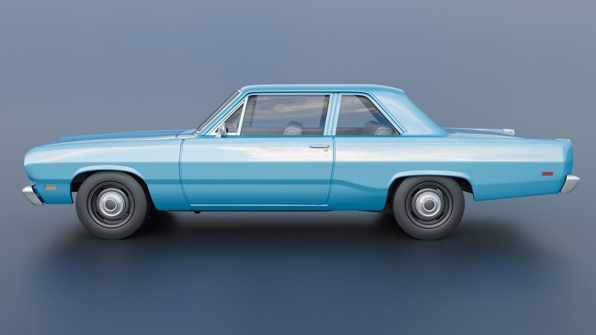 Plymouth Valiant 1970 3D print model_3