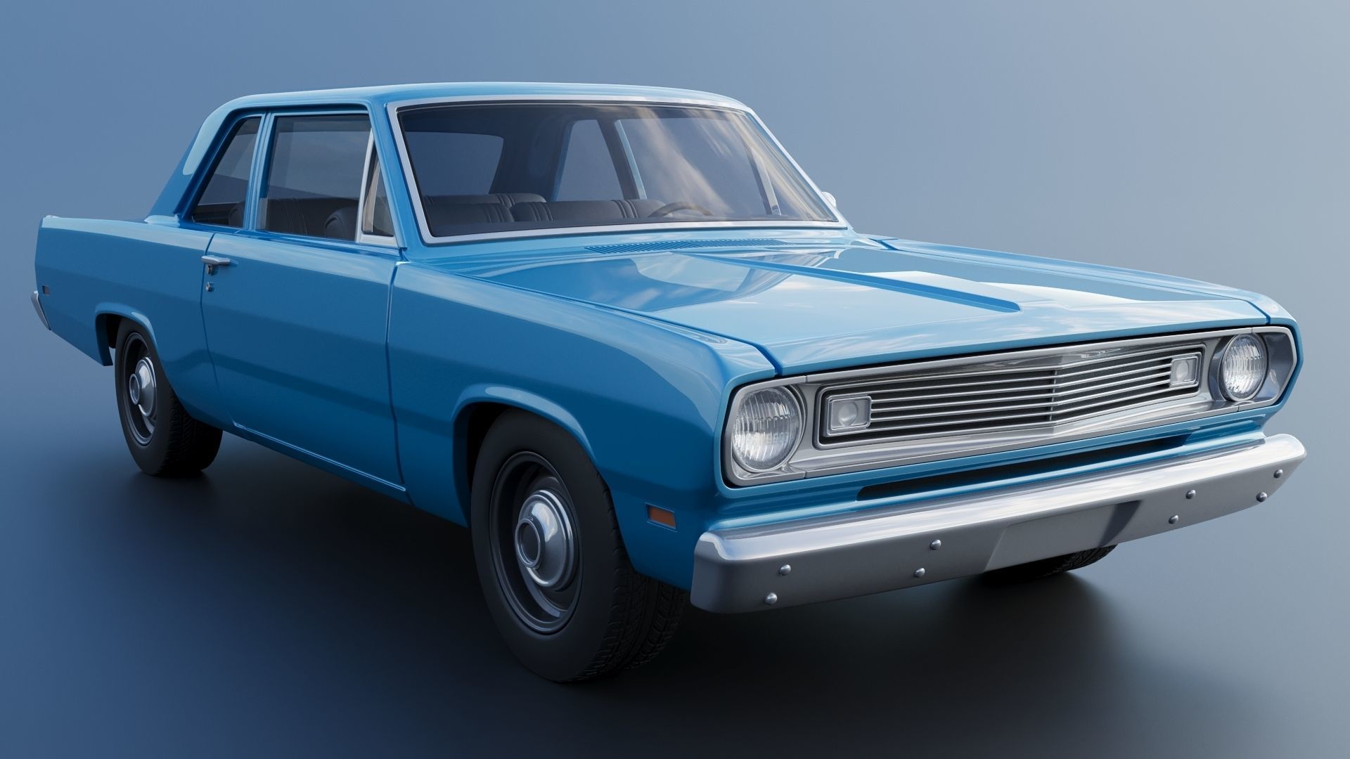 Plymouth Valiant 1970 3D print model_9