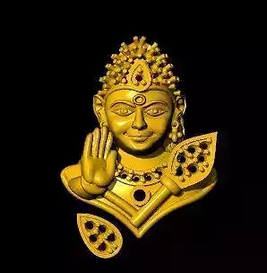 murugan kumara swami ayyappa gold silver pendent kariikeya 3D print model