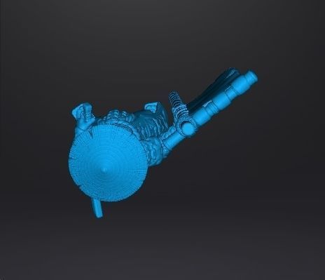 JAPANESE SAMURAI STANDARD BEARER MINIATURE MODEL FANTASY GAMES 3D print model_10