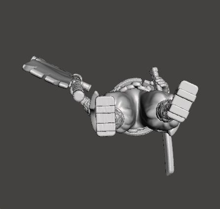 JAPANESE SAMURAI STANDARD BEARER MINIATURE MODEL FANTASY GAMES 3D print model_5