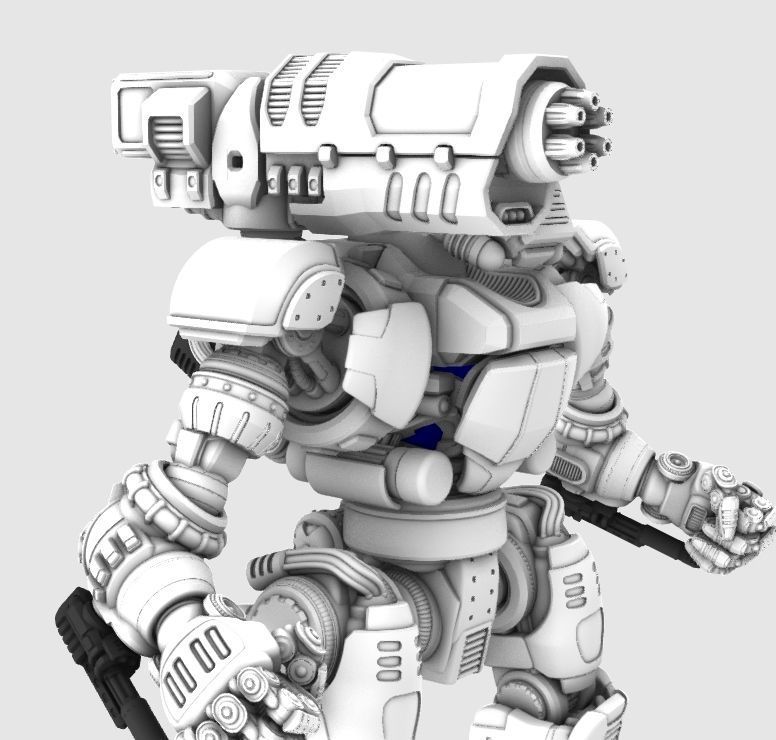 Project Kyphos-28mm Direct Fire Battle Mecha 3D print model_29