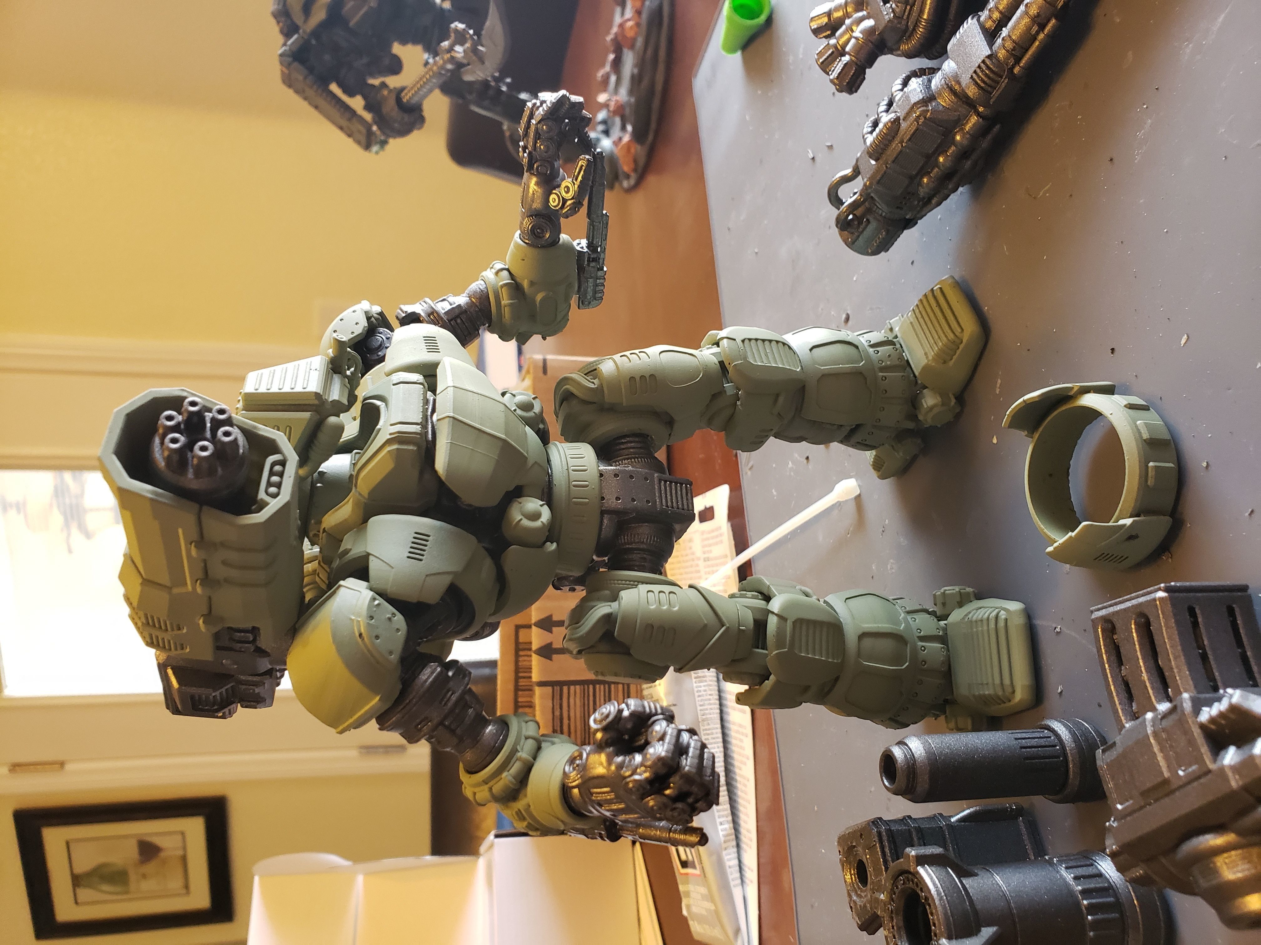 Project Kyphos-28mm Direct Fire Battle Mecha 3D print model_1