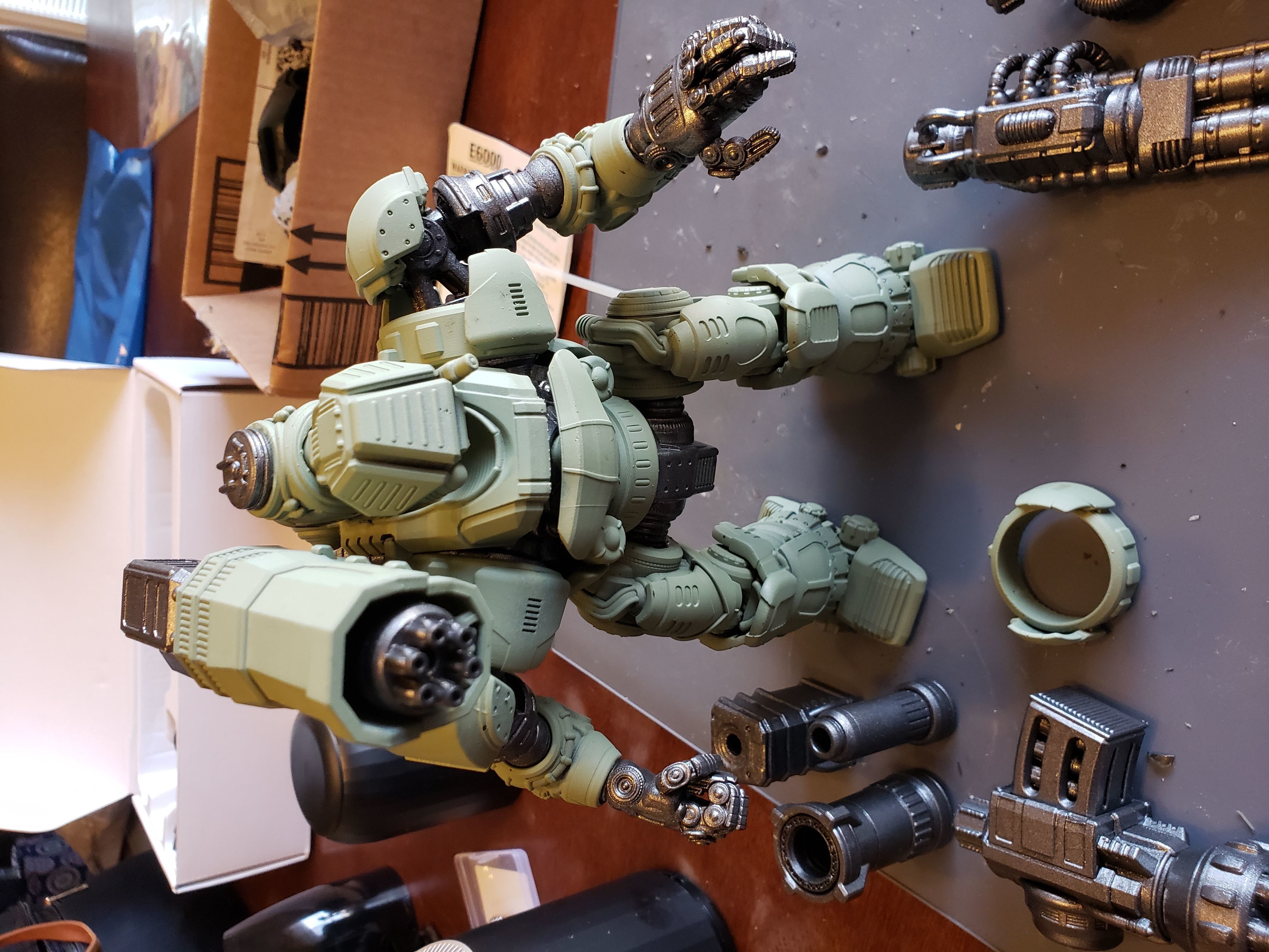 Project Kyphos-28mm Direct Fire Battle Mecha 3D print model_3