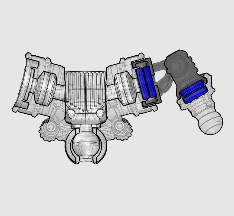Project Kyphos-28mm Direct Fire Battle Mecha 3D print model_24
