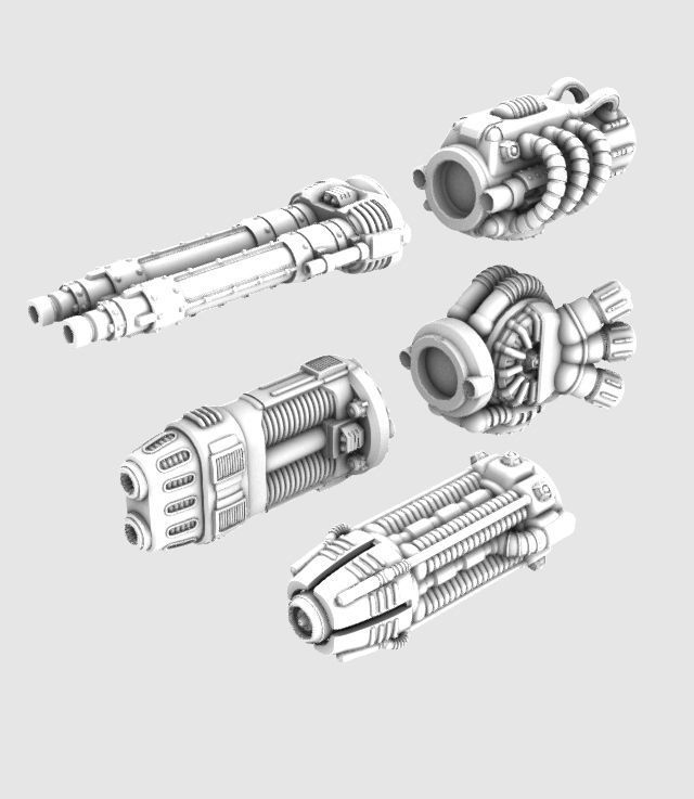 Project Kyphos-28mm Direct Fire Battle Mecha 3D print model_38