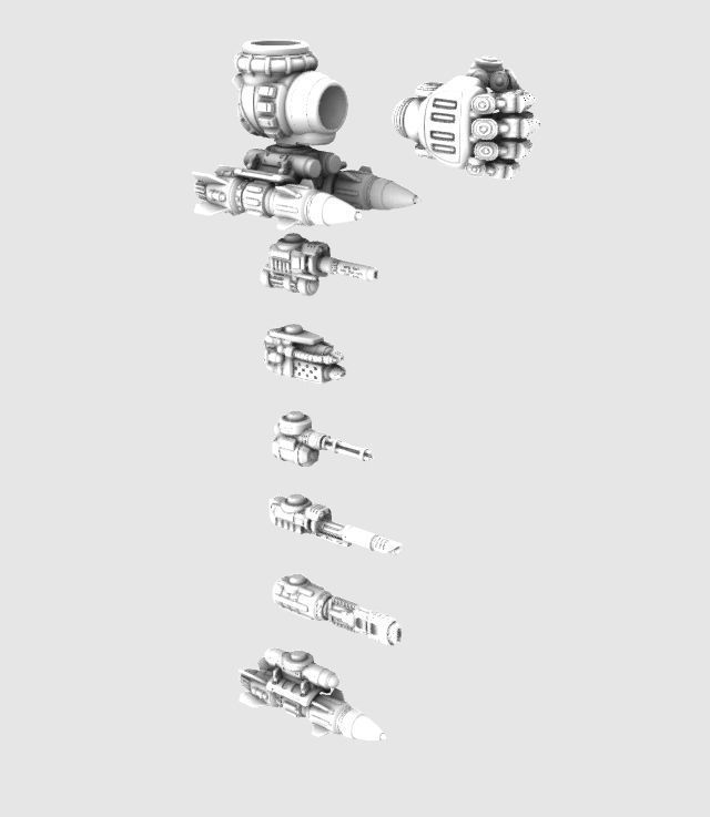 Project Kyphos-28mm Direct Fire Battle Mecha 3D print model_25
