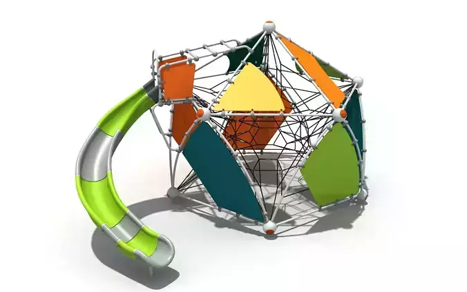 Big scale children combination climbing net playground equipment