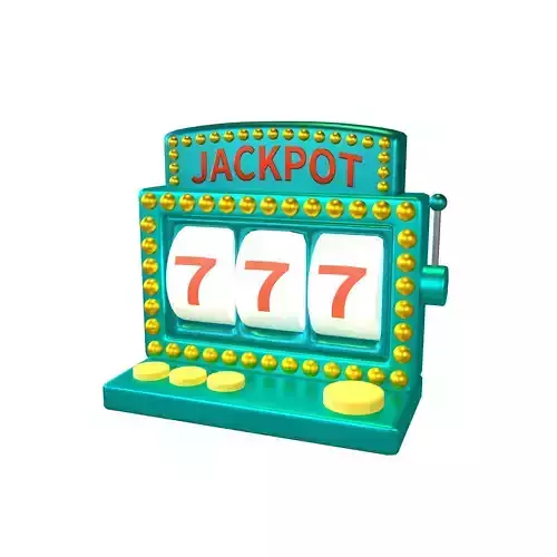 Cartoon Slot Machine v1 005 Low-poly 3D model