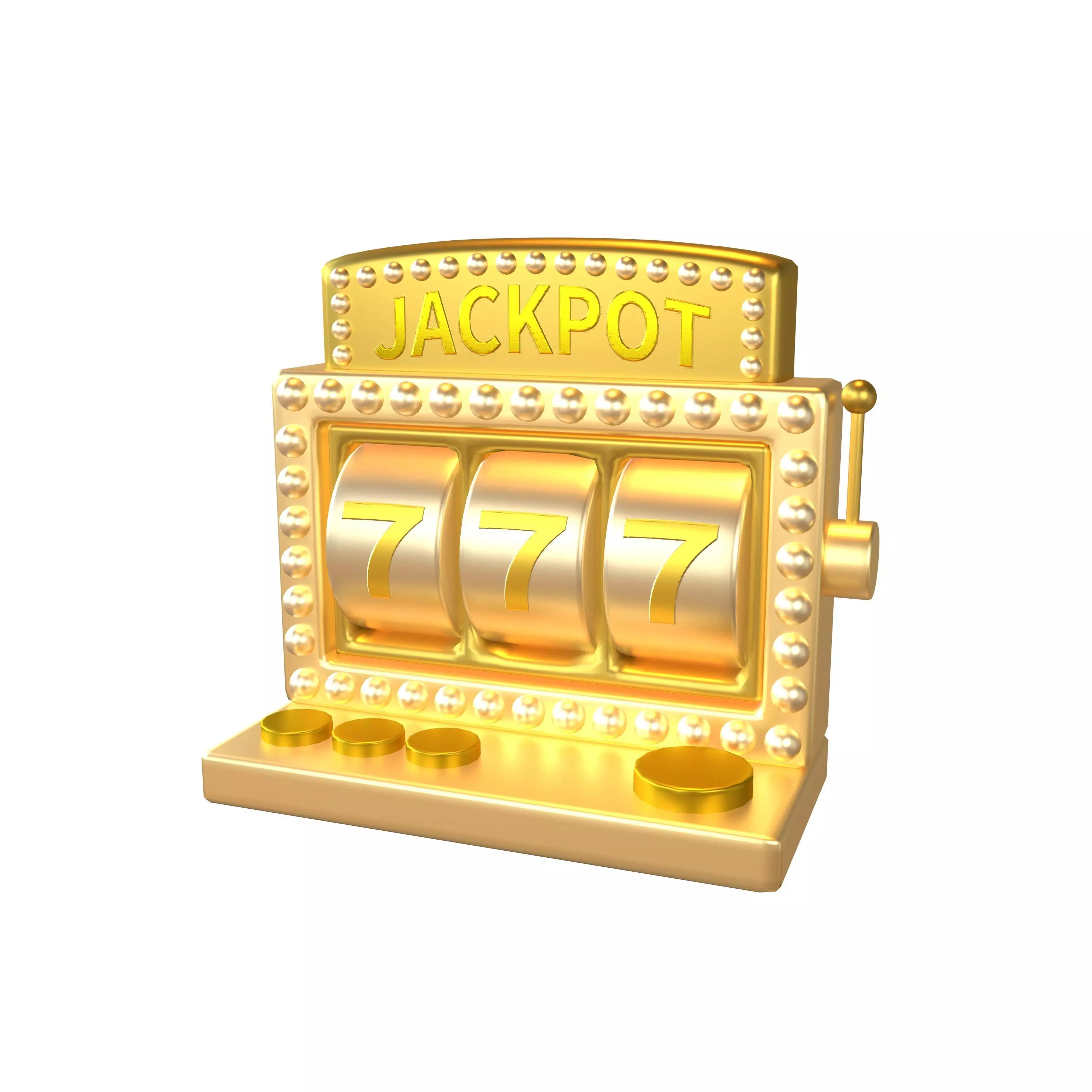 Cartoon Slot Machine v1 007 Low-poly 3D model_0
