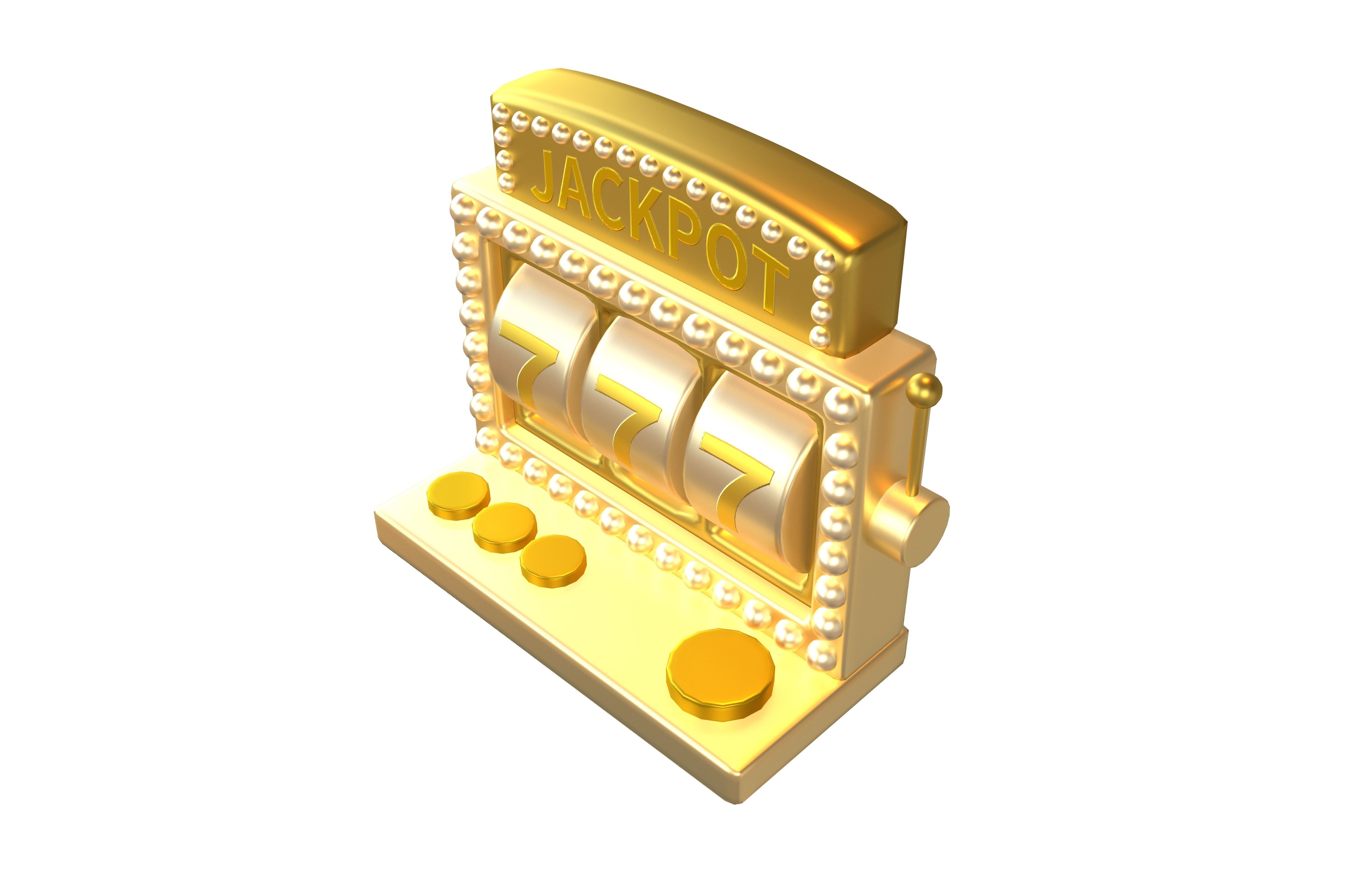 Cartoon Slot Machine v1 007 Low-poly 3D model_2