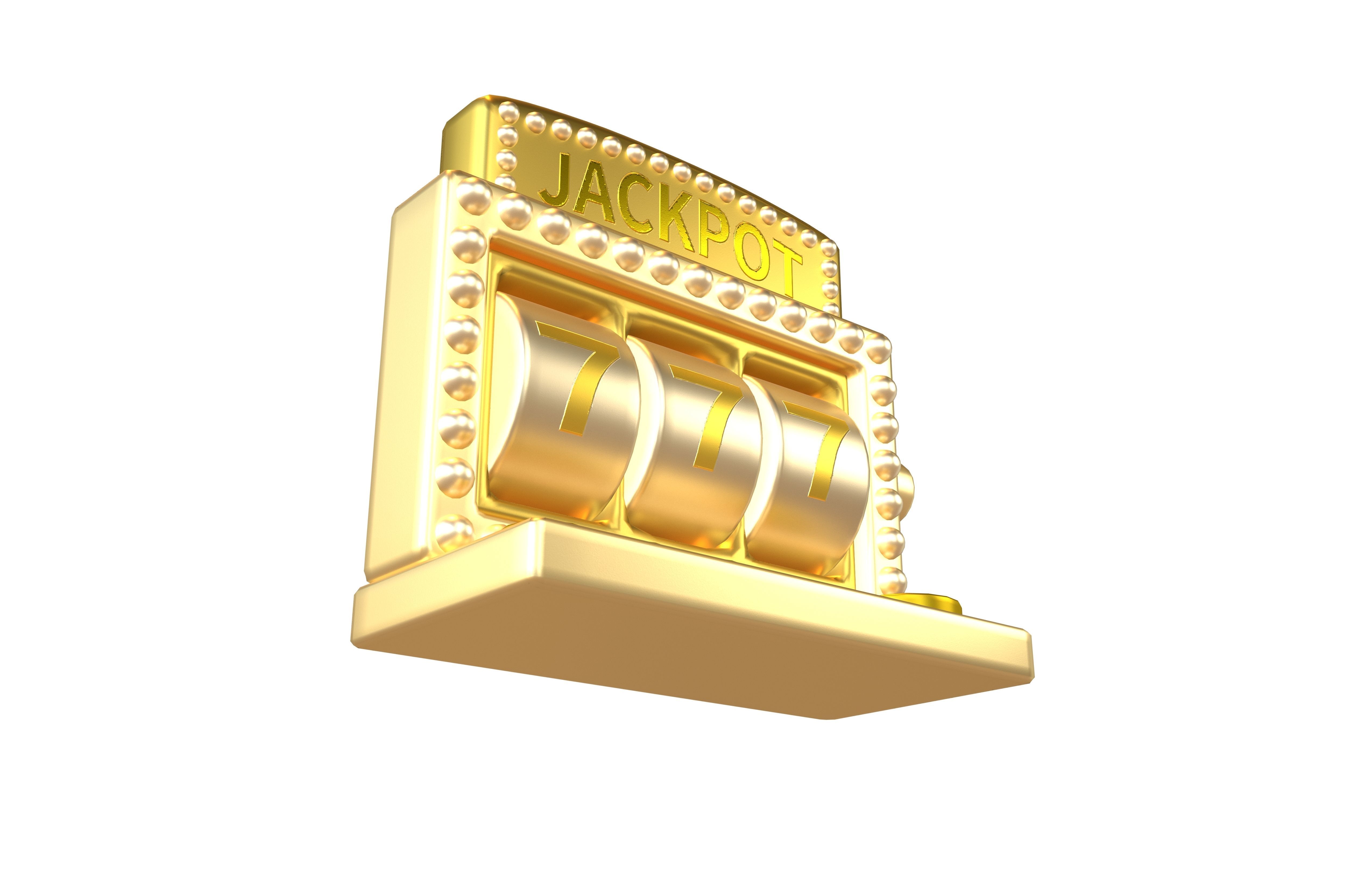 Cartoon Slot Machine v1 007 Low-poly 3D model_3