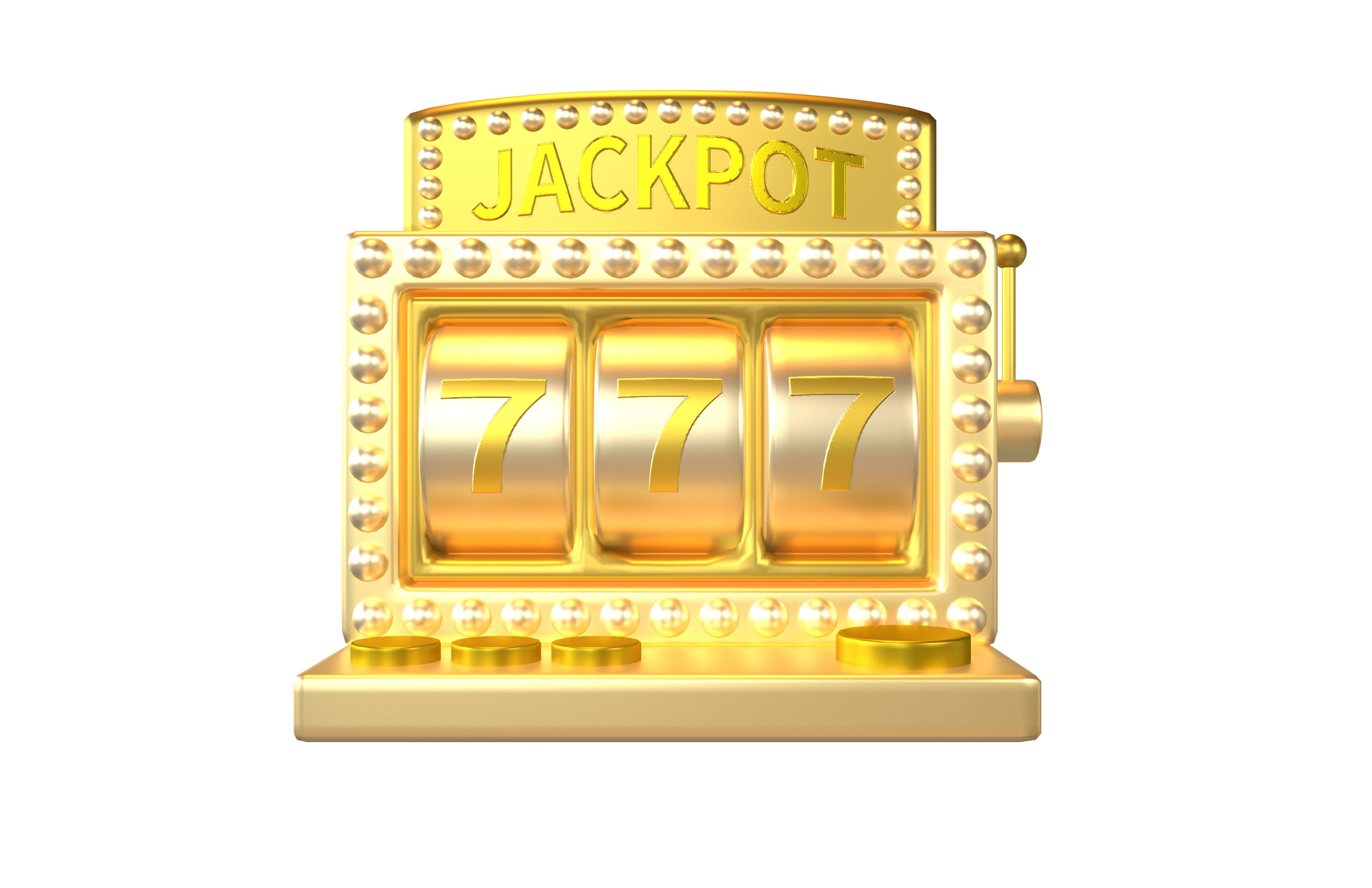 Cartoon Slot Machine v1 007 Low-poly 3D model_1