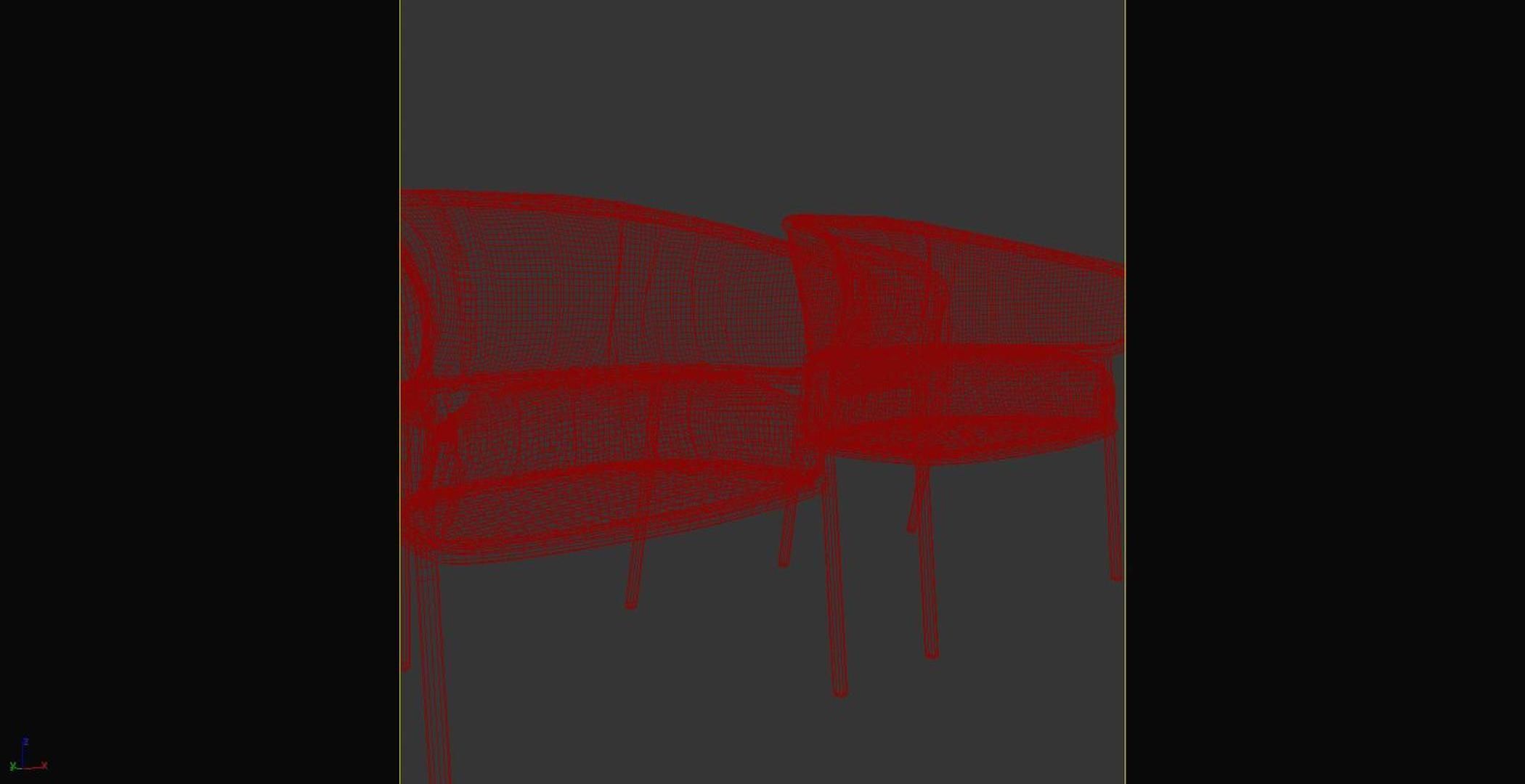 leisure chair Modern 3D model_6