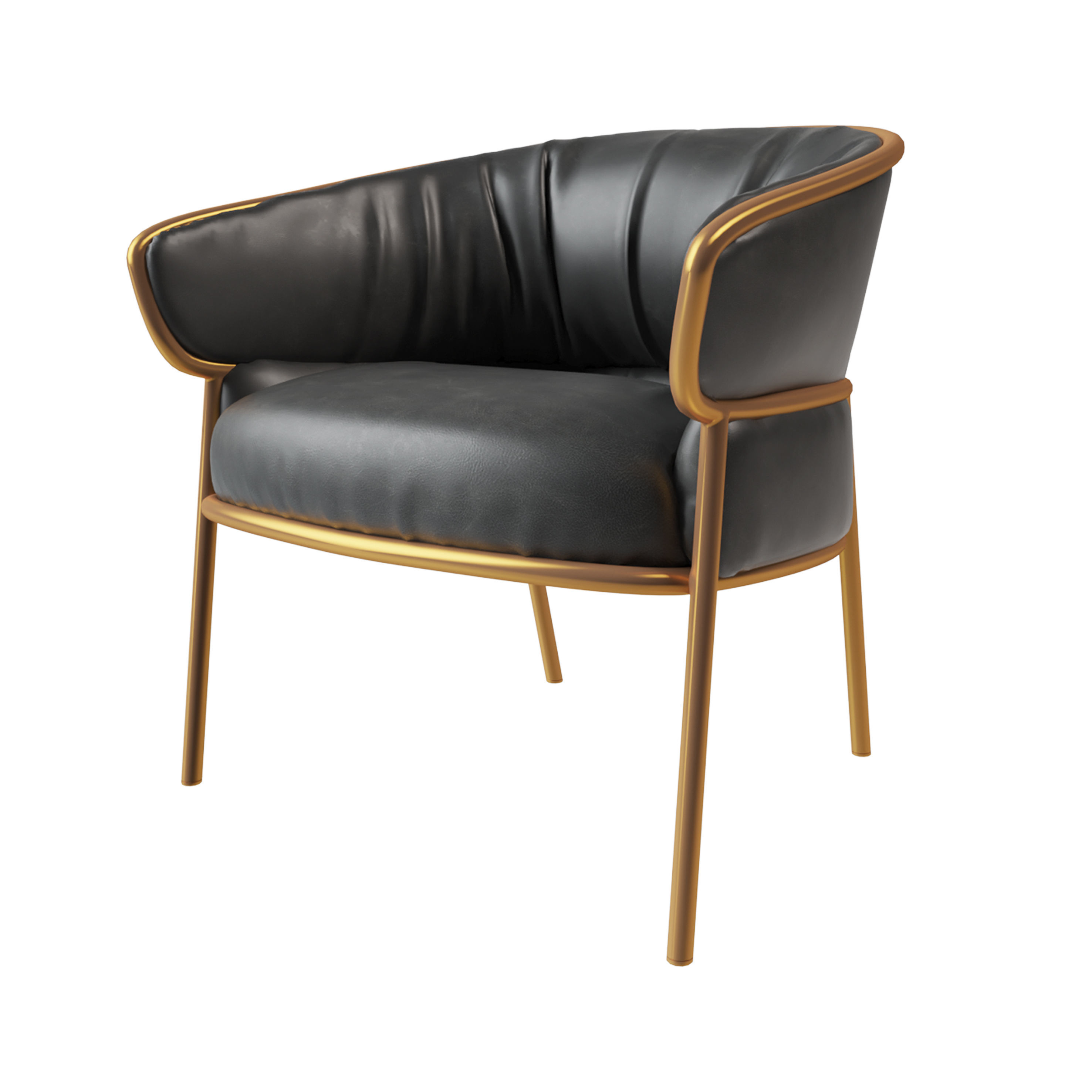 leisure chair Modern 3D model_3