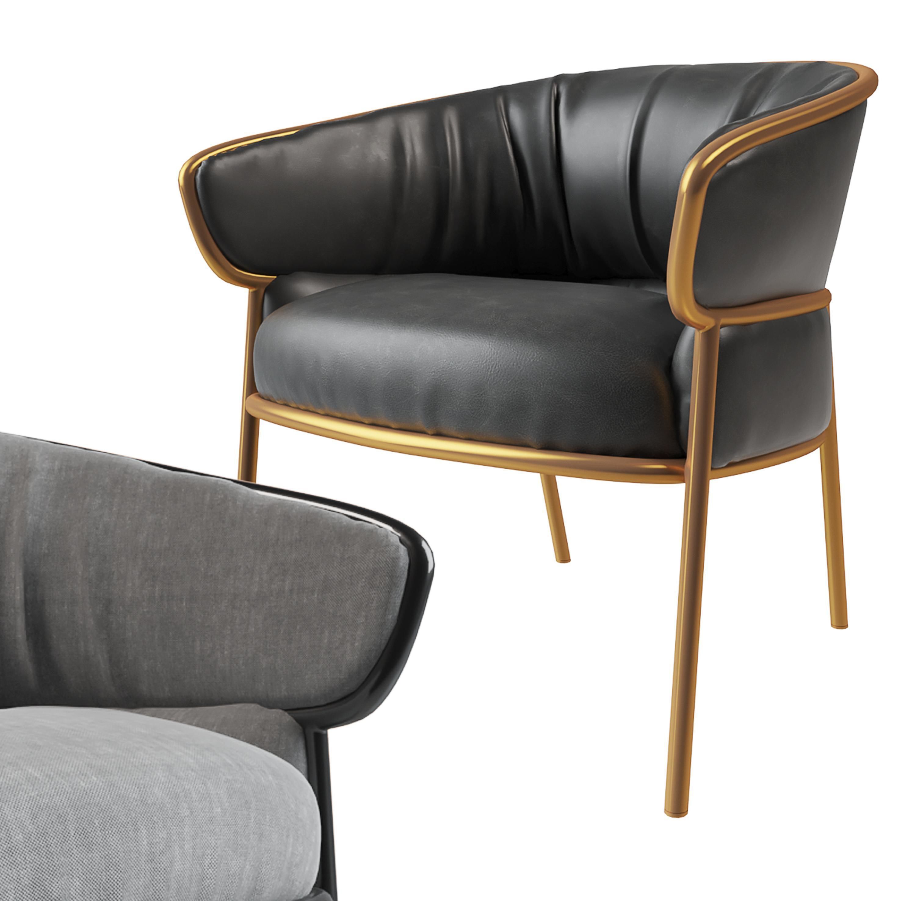 leisure chair Modern 3D model_1