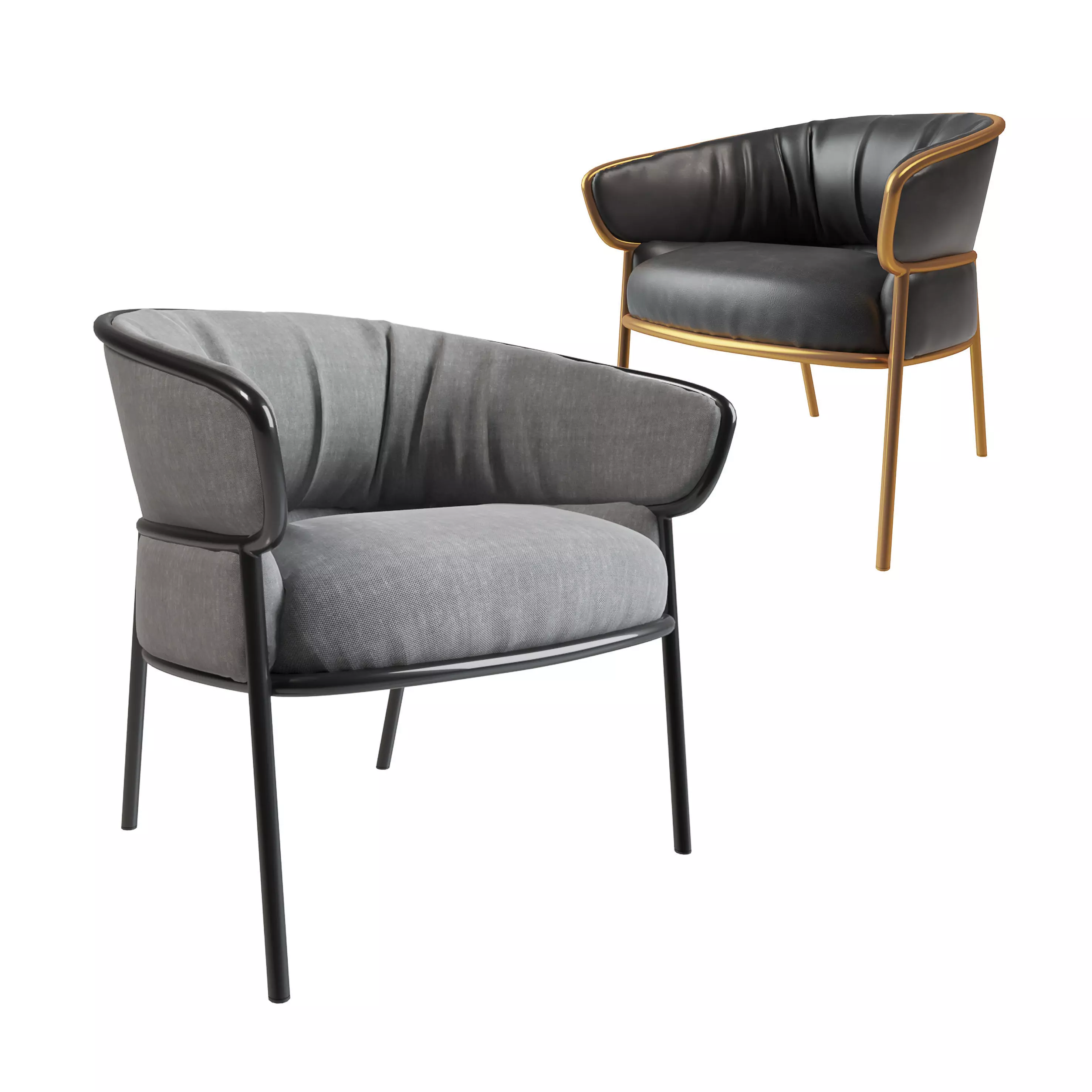 leisure chair Modern 3D model_0