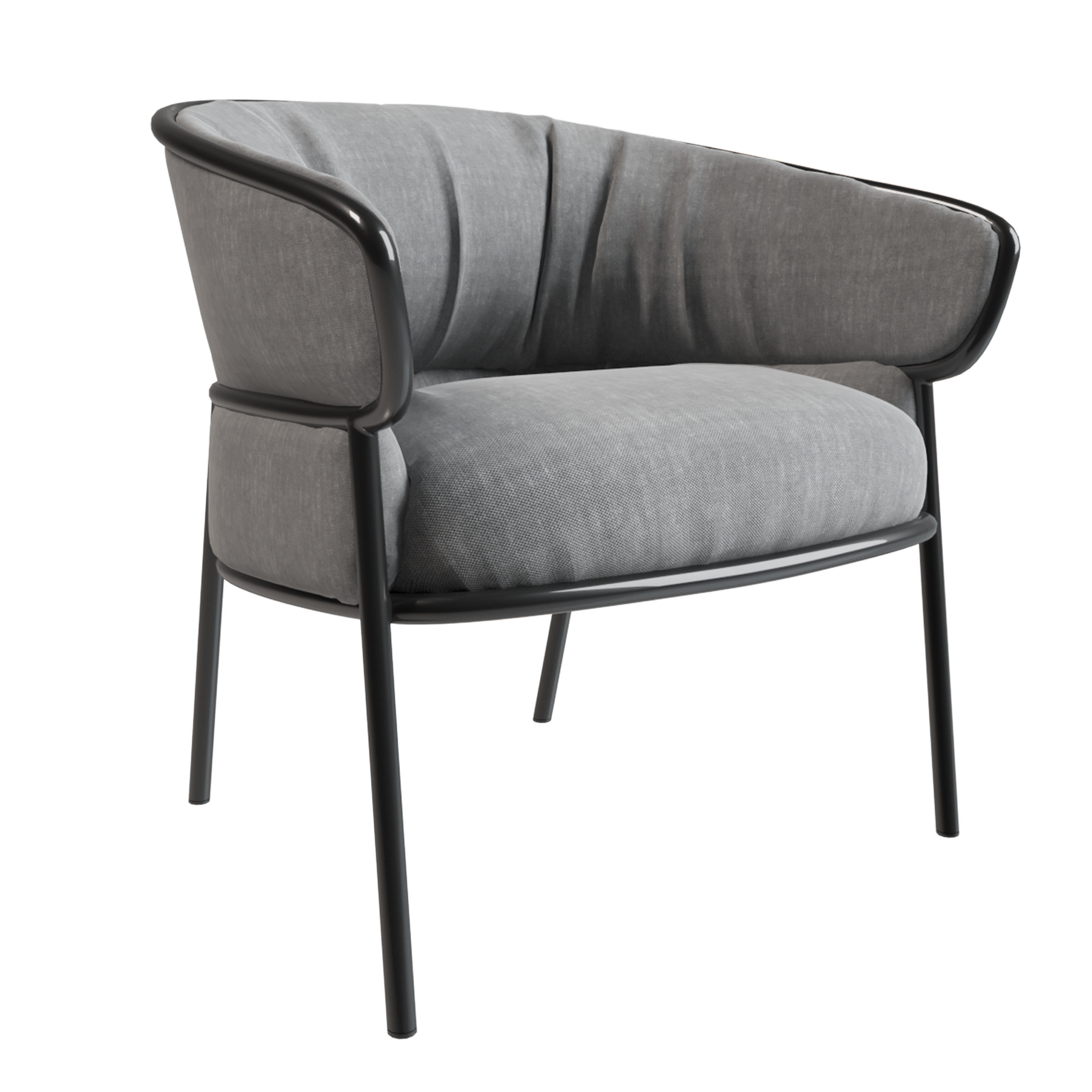 leisure chair Modern 3D model_4