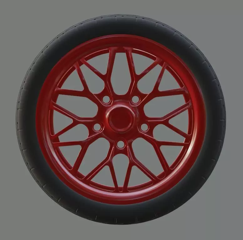 TIRE WITH RIM 3D model