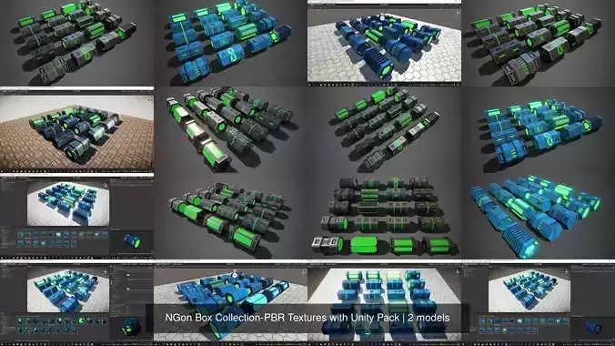 NGon Box Collection-PBR Textures with Unity Pack 