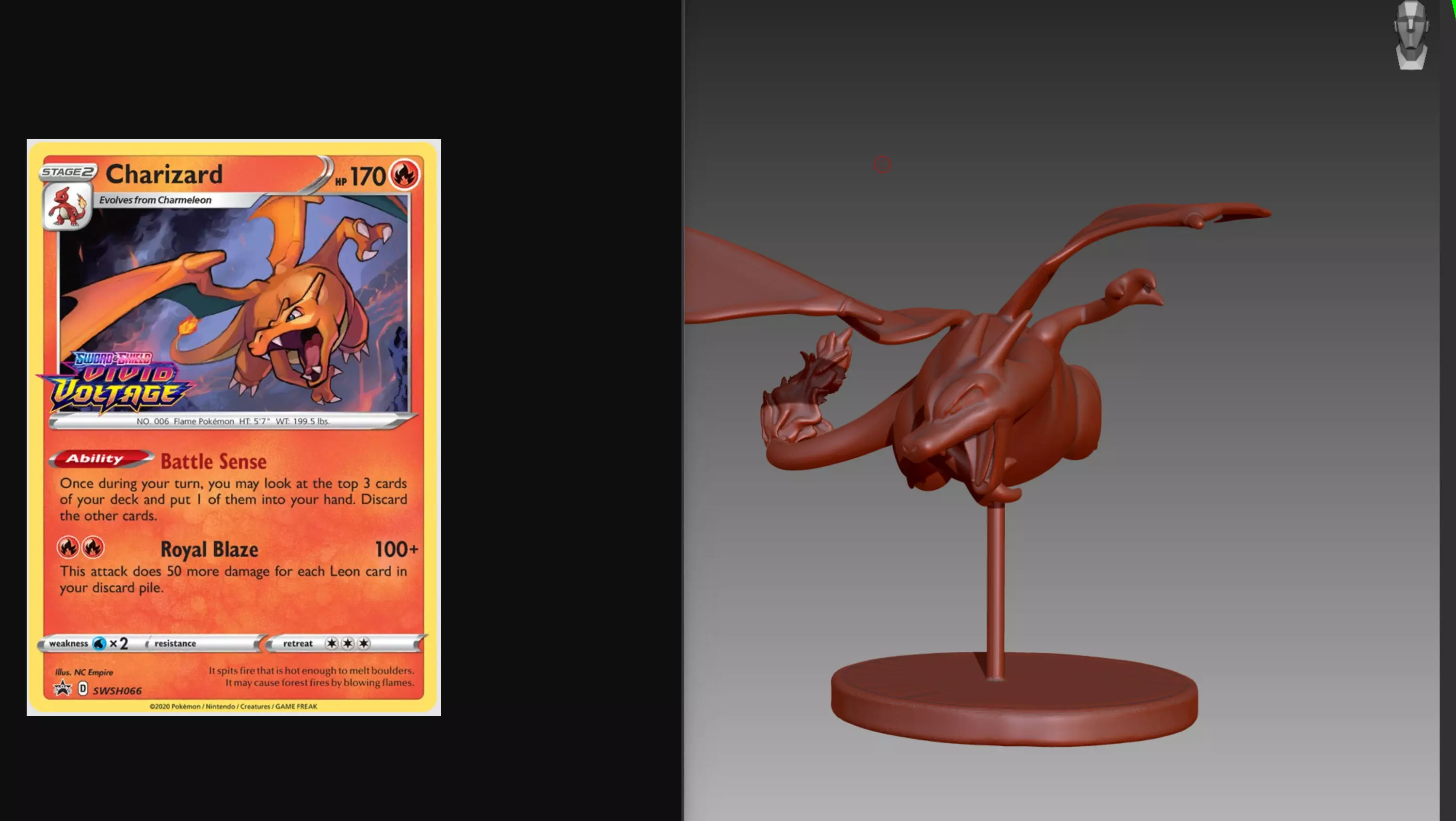 Charizard flying Pokemon OBJ STL 3D print model 3D print model