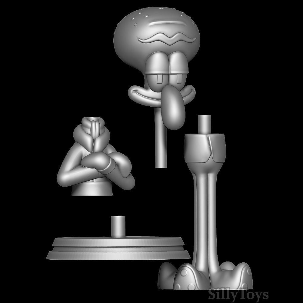 Squilliam Fancyson Spongebob Squarepants 3D model 3D printable CGTrader
