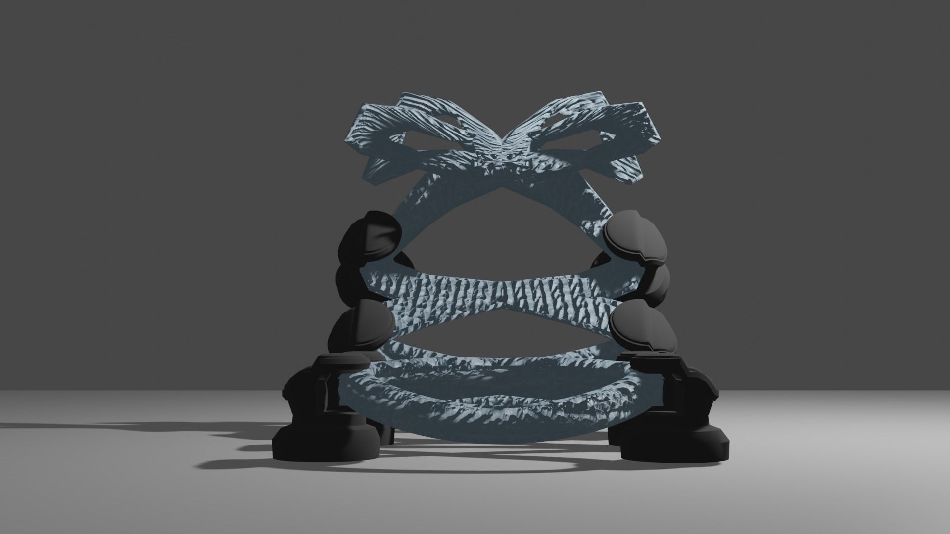 Bleu Laces Strip Free low-poly 3D model_1